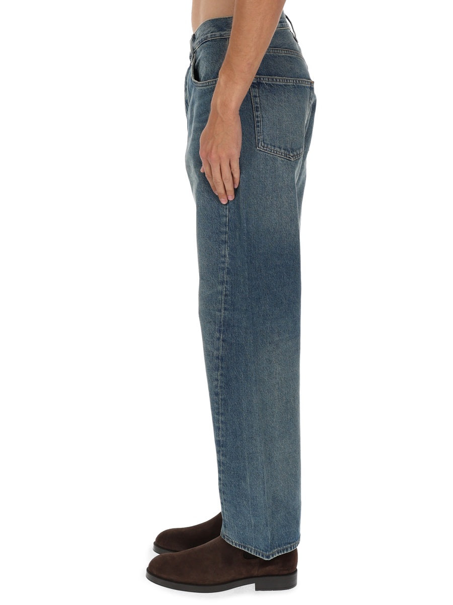 Sunflower Wide Twist Jeans — Blue, view 2