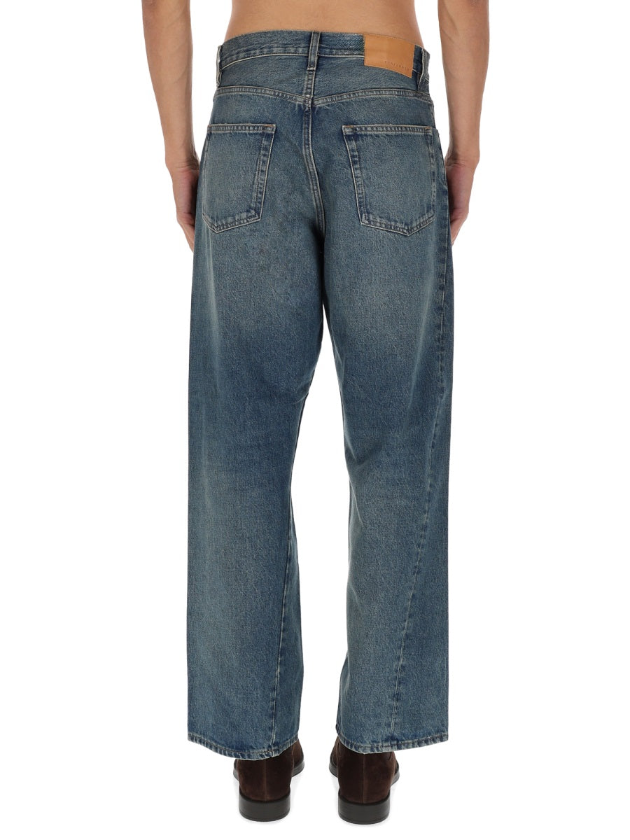 Sunflower Wide Twist Jeans — Blue, view 3