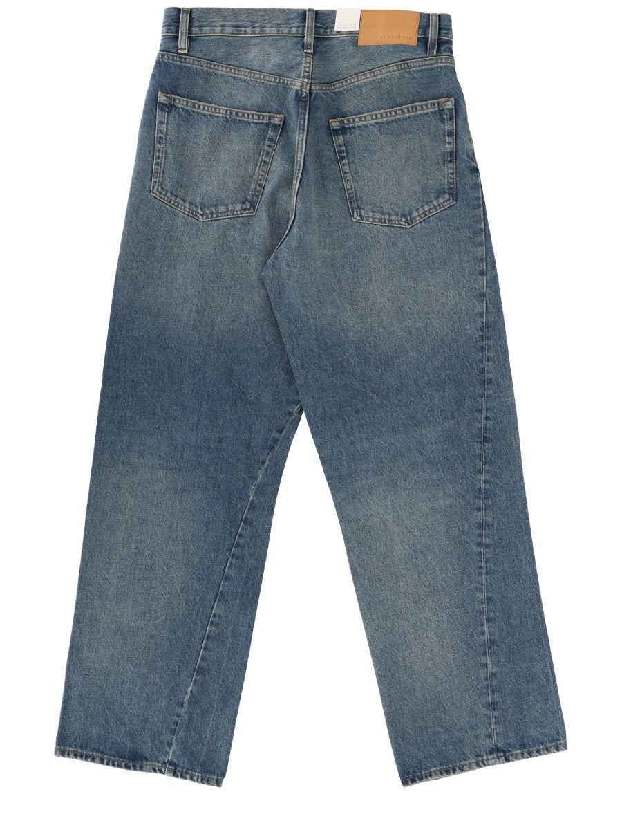 Sunflower Wide Twist Jeans — Blue, view 6