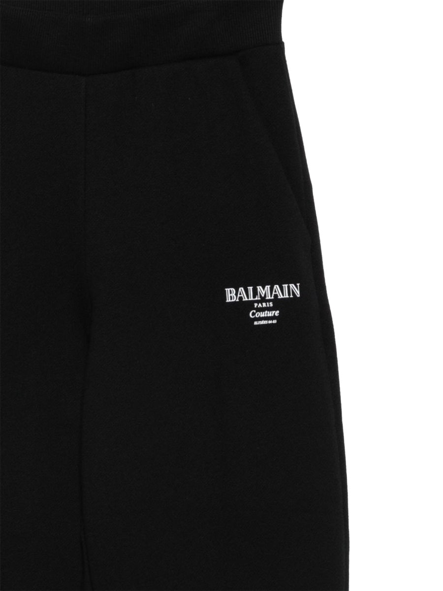 Balmain Cotton Jersey Joggers — Black, view 2