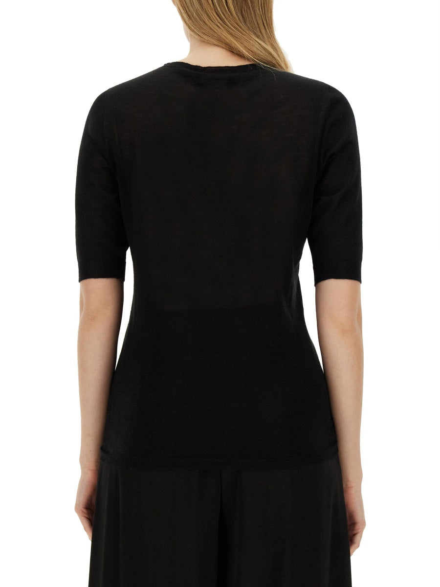 Fabiana Filippi Cashmere and Silk Blend Sweater — Black by Fabiana Filippi