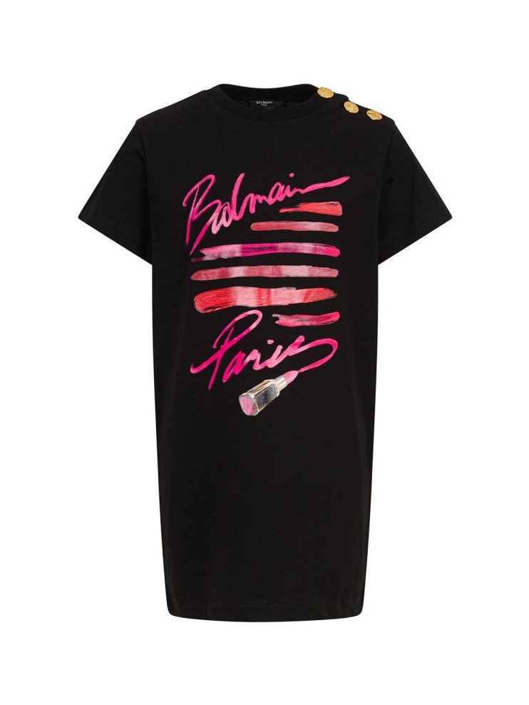 Balmain Lipstick Dress — Black by Balmain