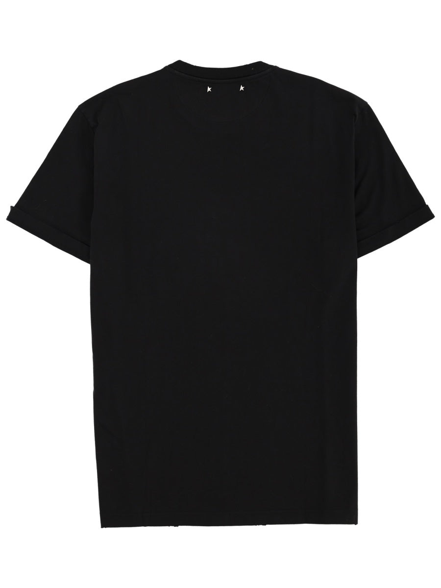 Golden Goose Logo Print T-Shirt — Black, view 2