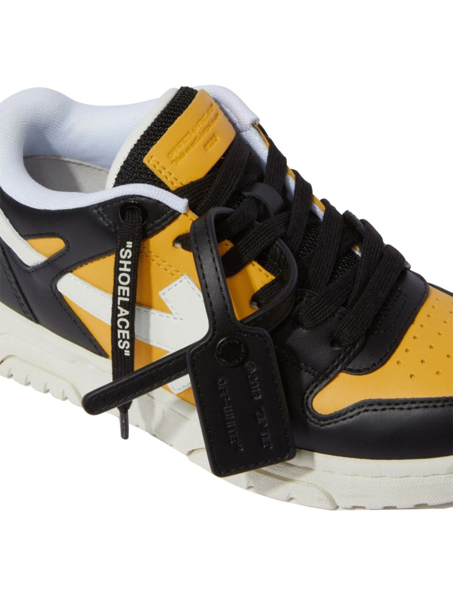 Off-White Recycled Polyester Sneakers — Yellow, view 3