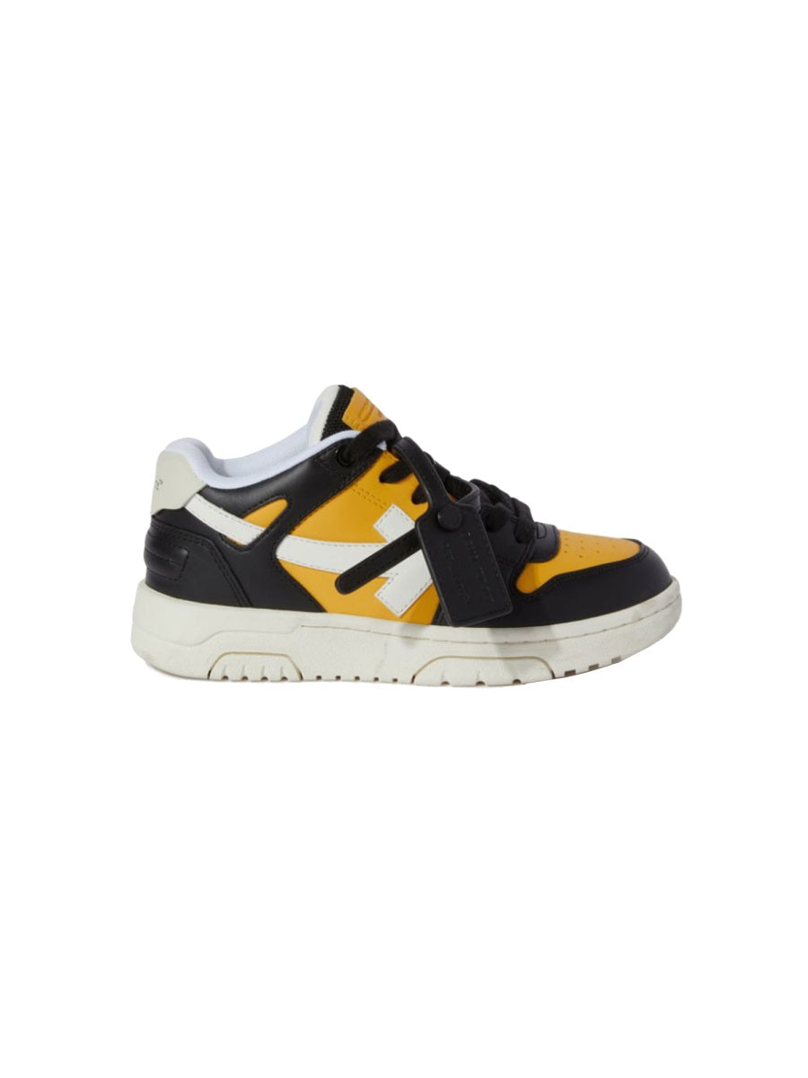 Off-White Recycled Polyester Sneakers — Yellow, view 4