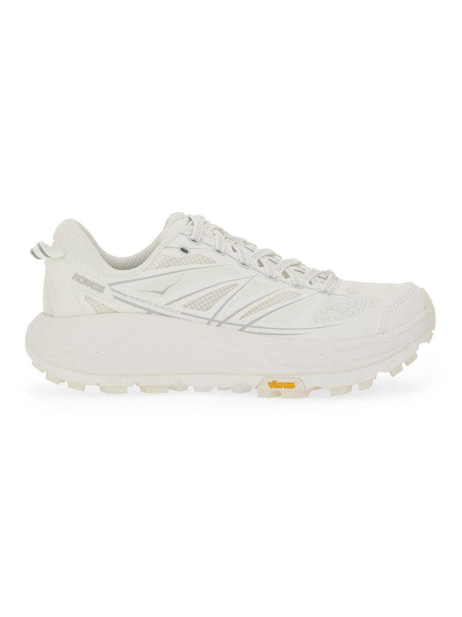 Hoka Mafate Speed Sneaker — White, view 4