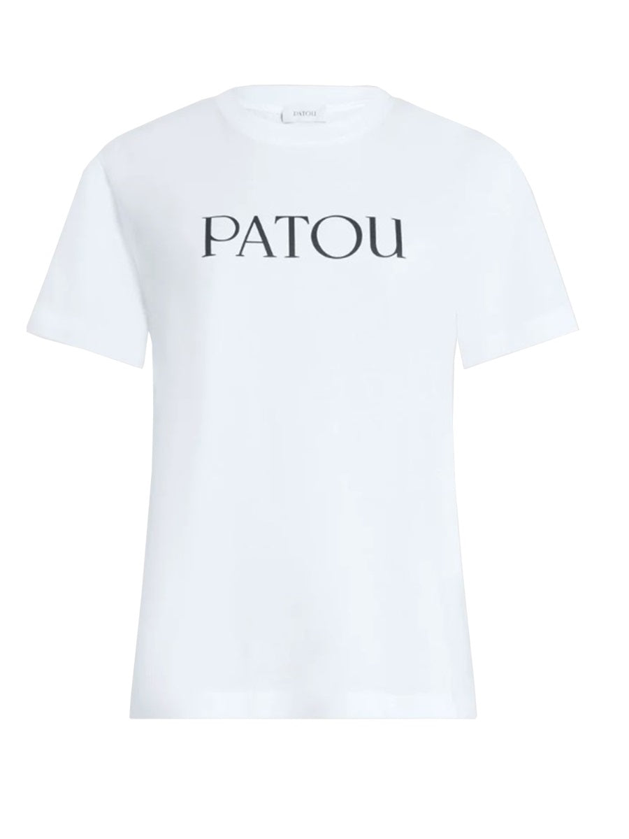 Patou Logo Print T-Shirt — White, view 3