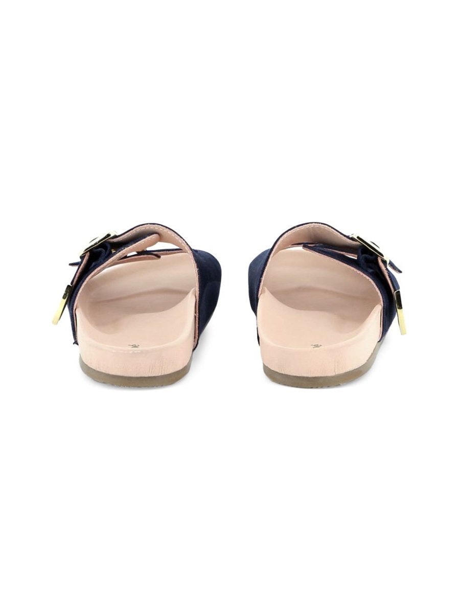 Chloé Leather Sandal — Blue, view 6