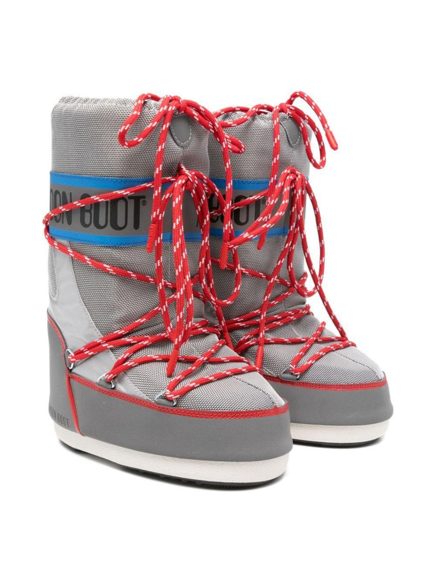 Moon Boot Icon Space Racing Boots — Gray, view 3