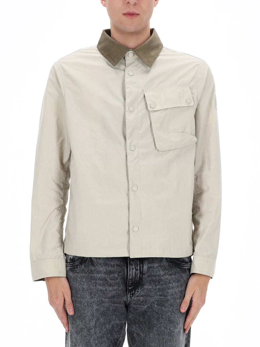 Belstaff Waxed Cotton Jacket — Beige by Belstaff