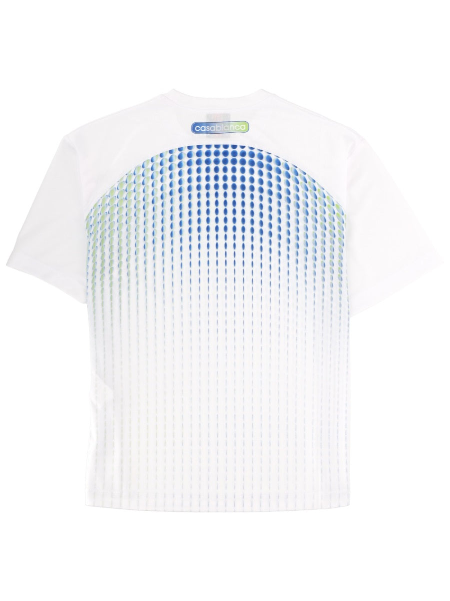 Casablanca Logo Print T-Shirt — White, view 2