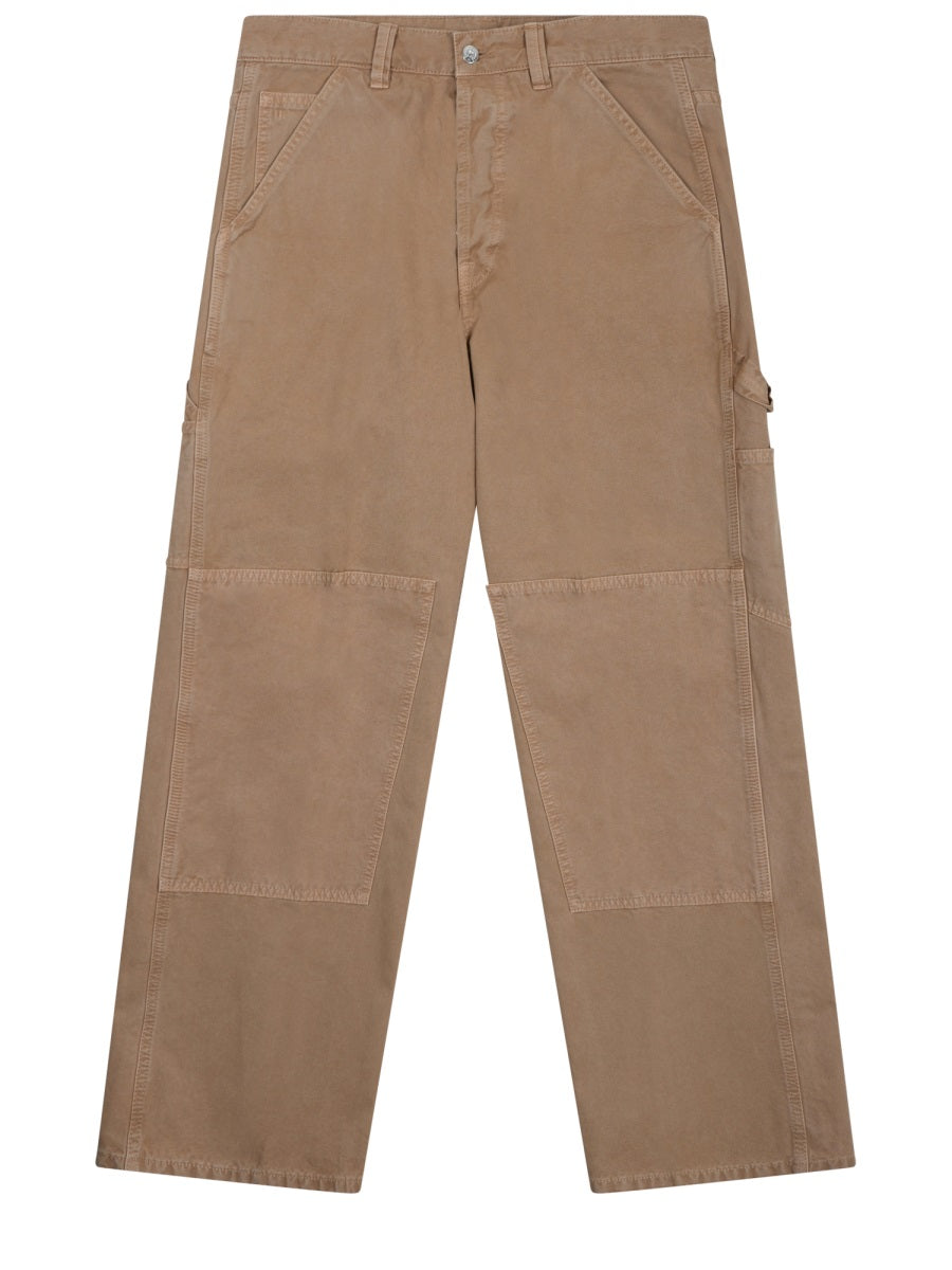 Nine In The Morning Carpenter Cotton Jeans — Beige by Nine In The Morning