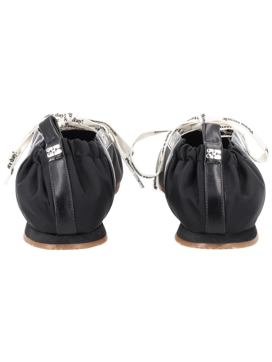Ganni Ballerina Sporty Flat — Black, view 2