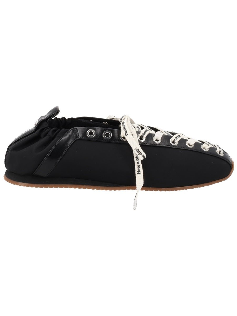 Ganni Ballerina Sporty Flat — Black, view 5