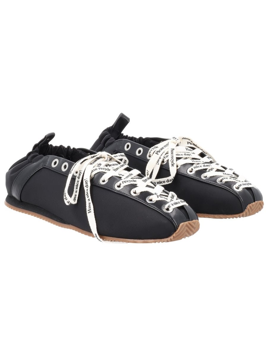 Ganni Ballerina Sporty Flat — Black, view 6