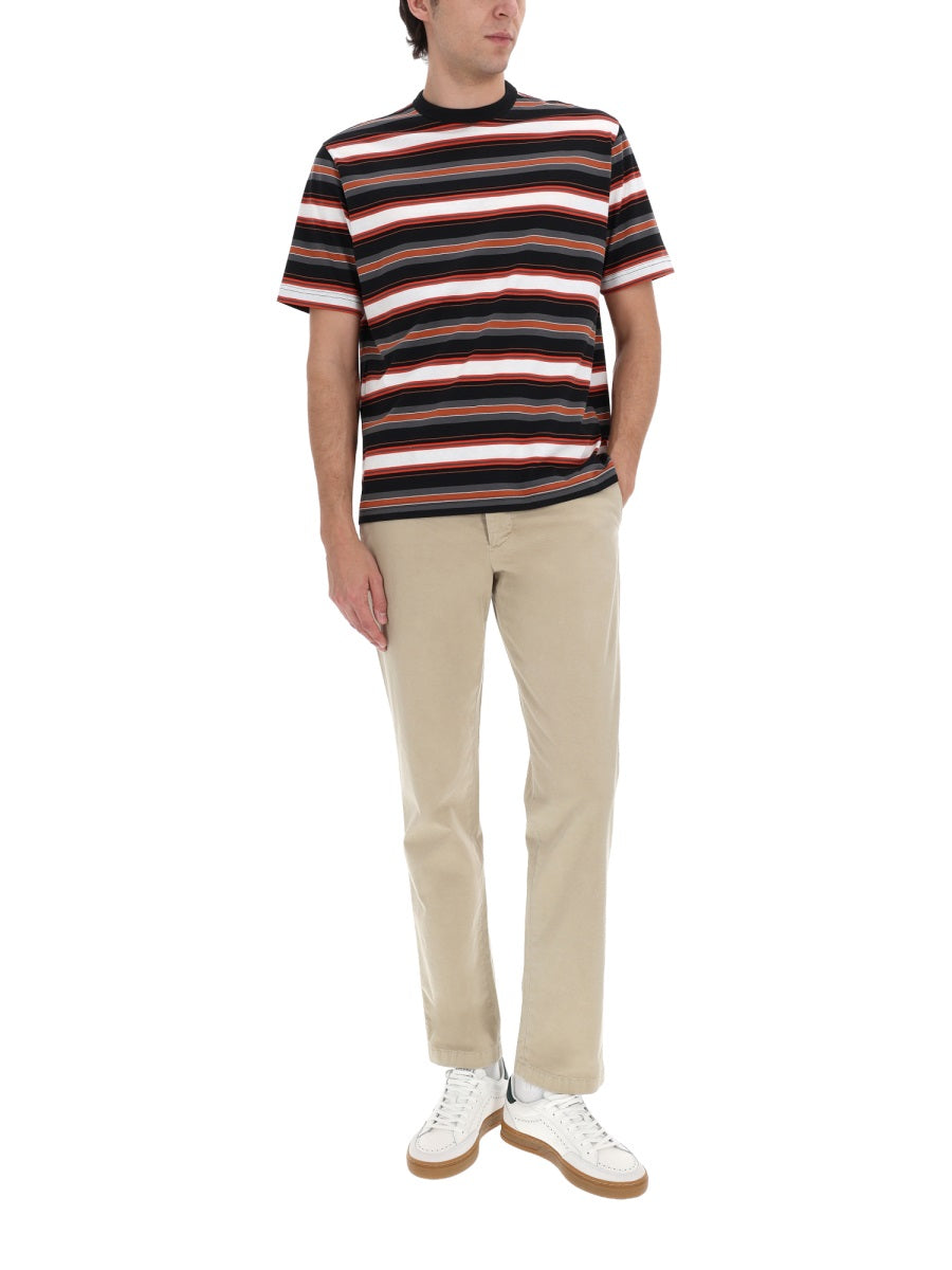 Ps Paul Smith Organic Cotton Chino Pants — Brown, view 3