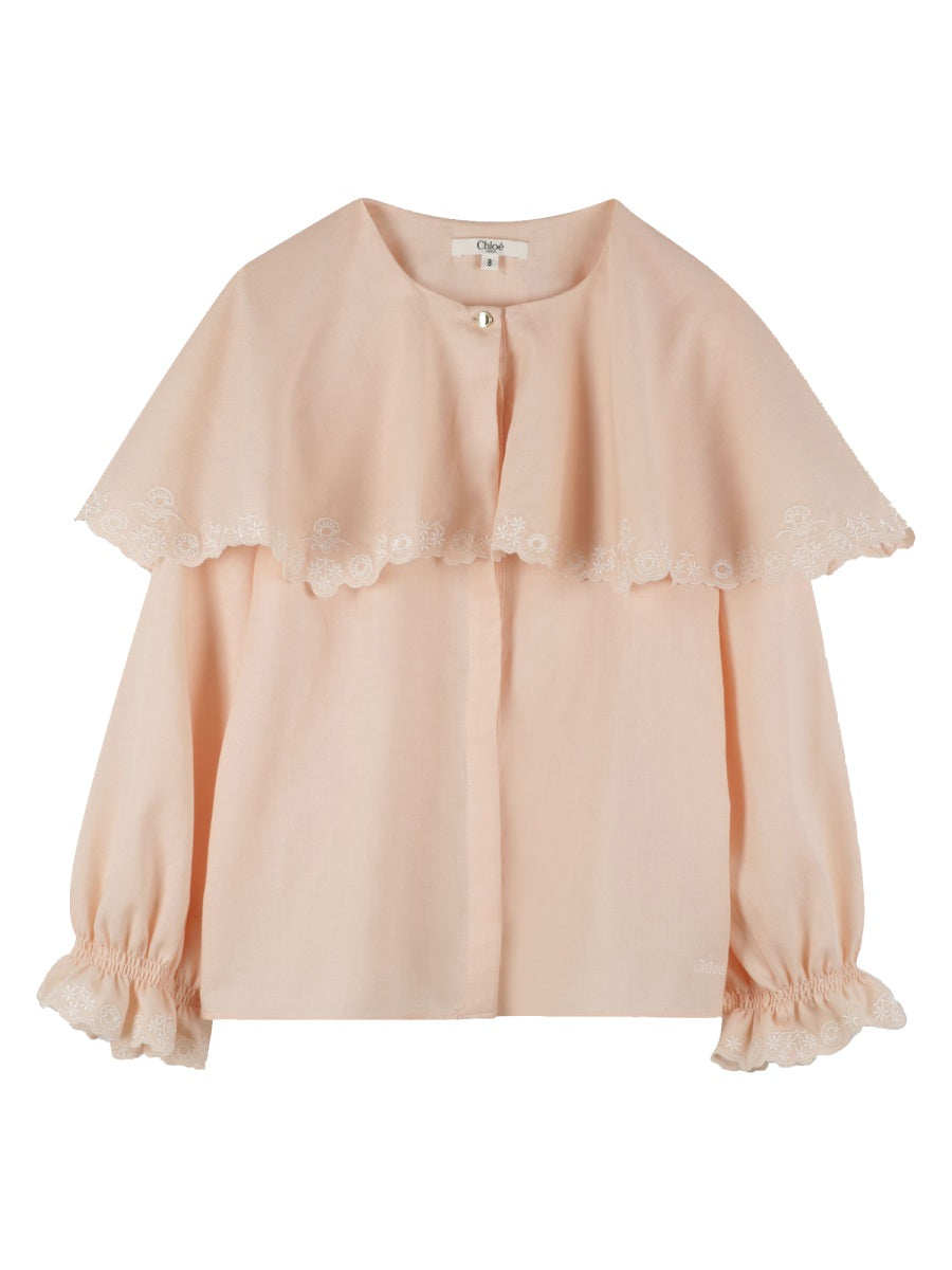 Chloé Pure Cotton Blouse — Pink by Chloé