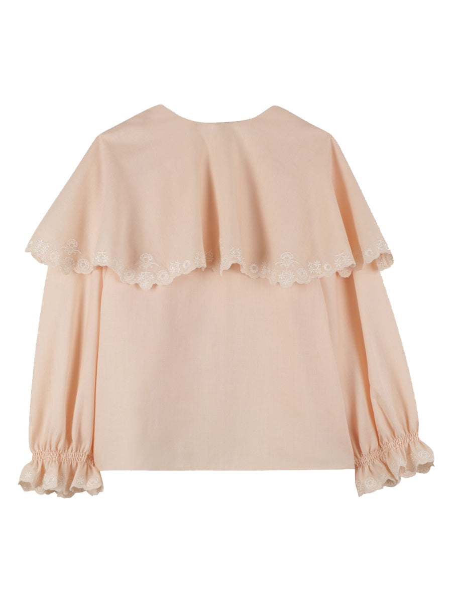 Chloé Pure Cotton Blouse — Pink, view 2