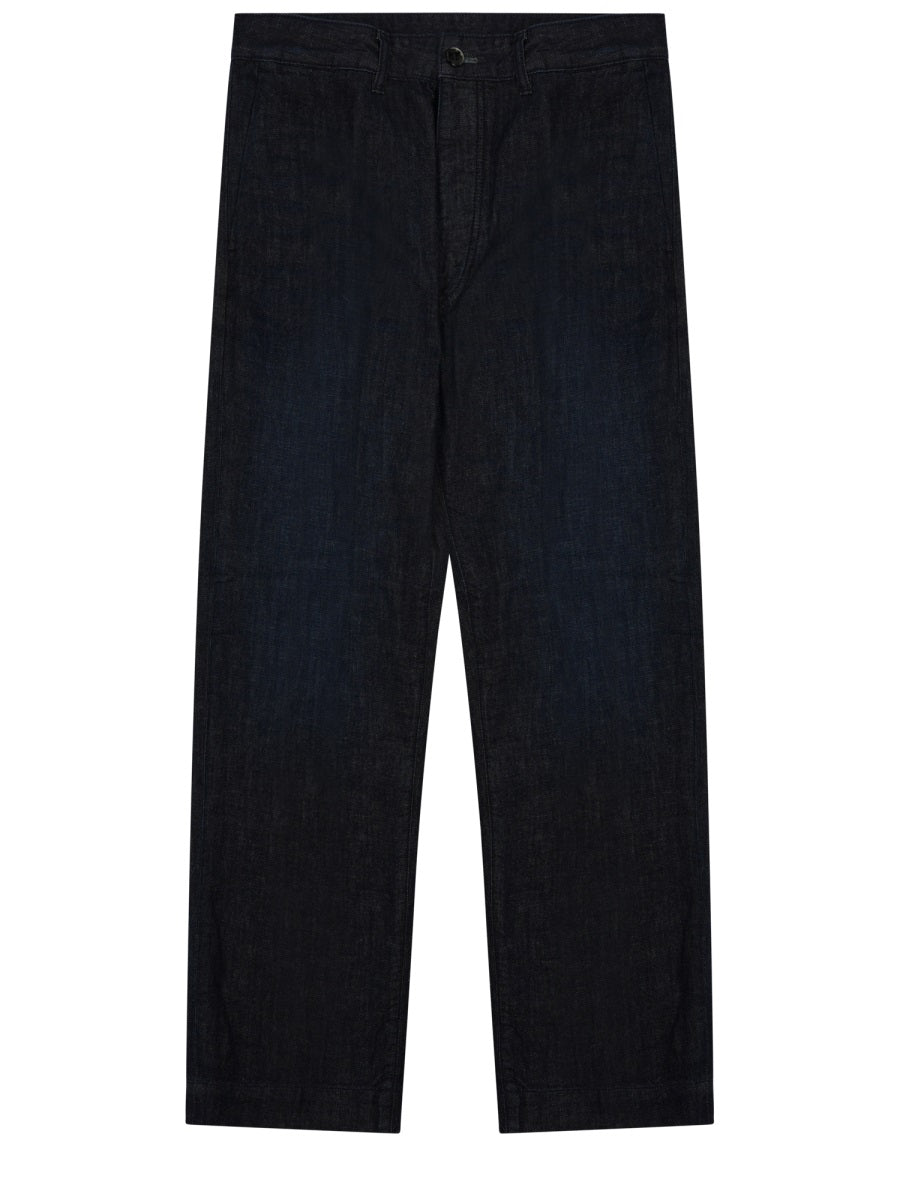 Nine In The Morning Stretch Cotton Chino Trousers — Blue by Nine In The Morning