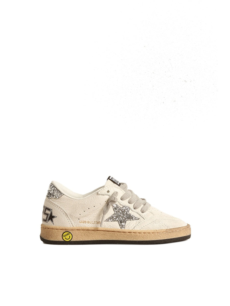 Golden Goose Ball Star Sneakers — White, view 4