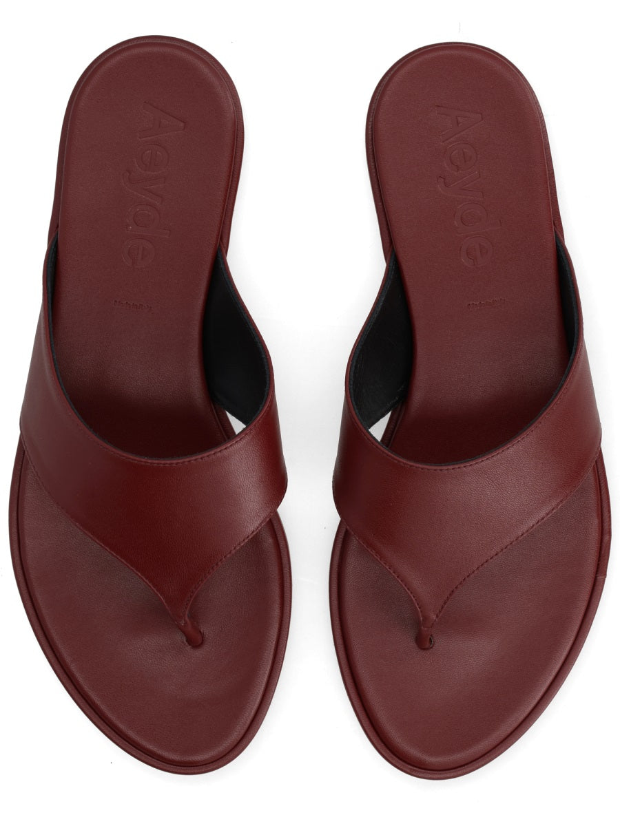 Aeyde Sandal — Bordeaux, view 3