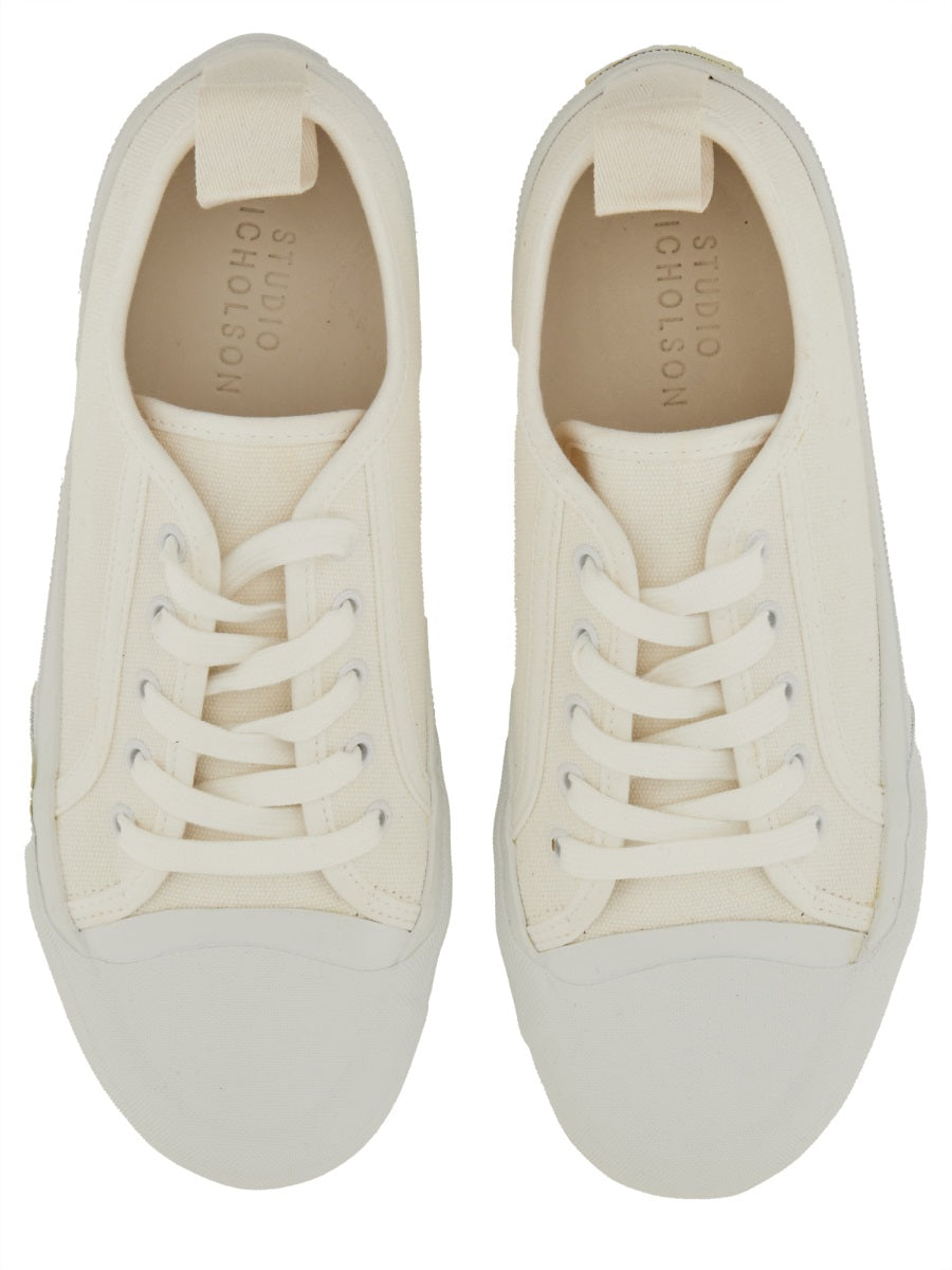 Studio Nicholson Byrd Sneaker — White, view 3