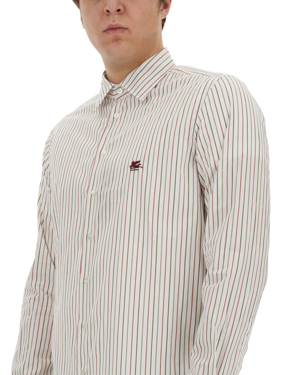 Etro Pegasus Logo Shirt — White, view 2
