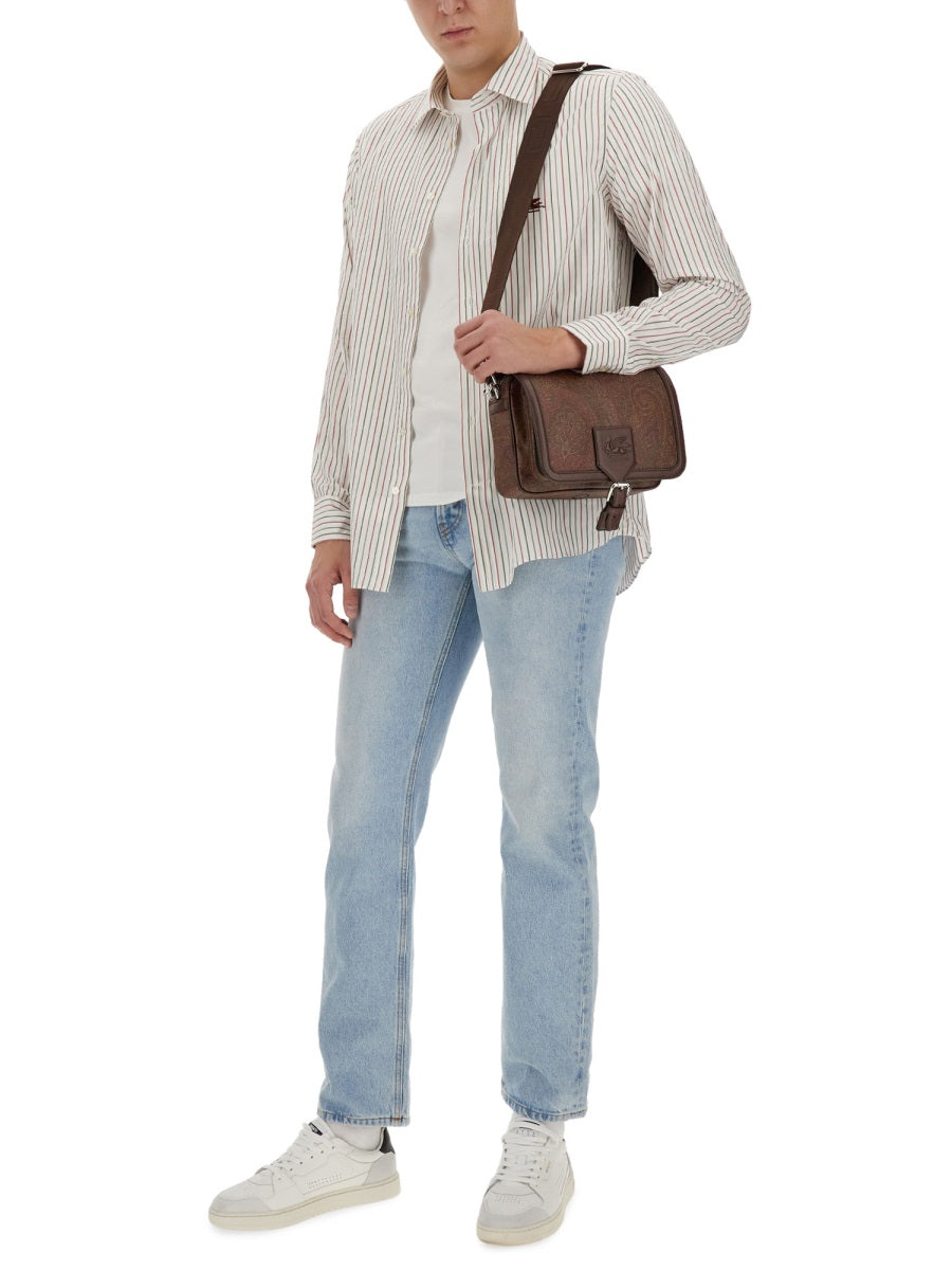 Etro Pegasus Logo Shirt — White, view 4
