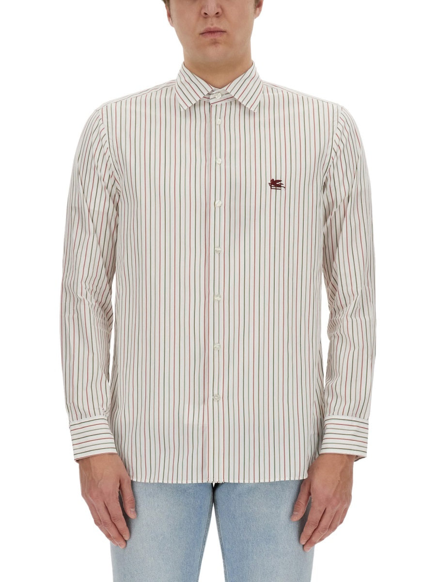 Etro Pegasus Logo Shirt — White, view 5