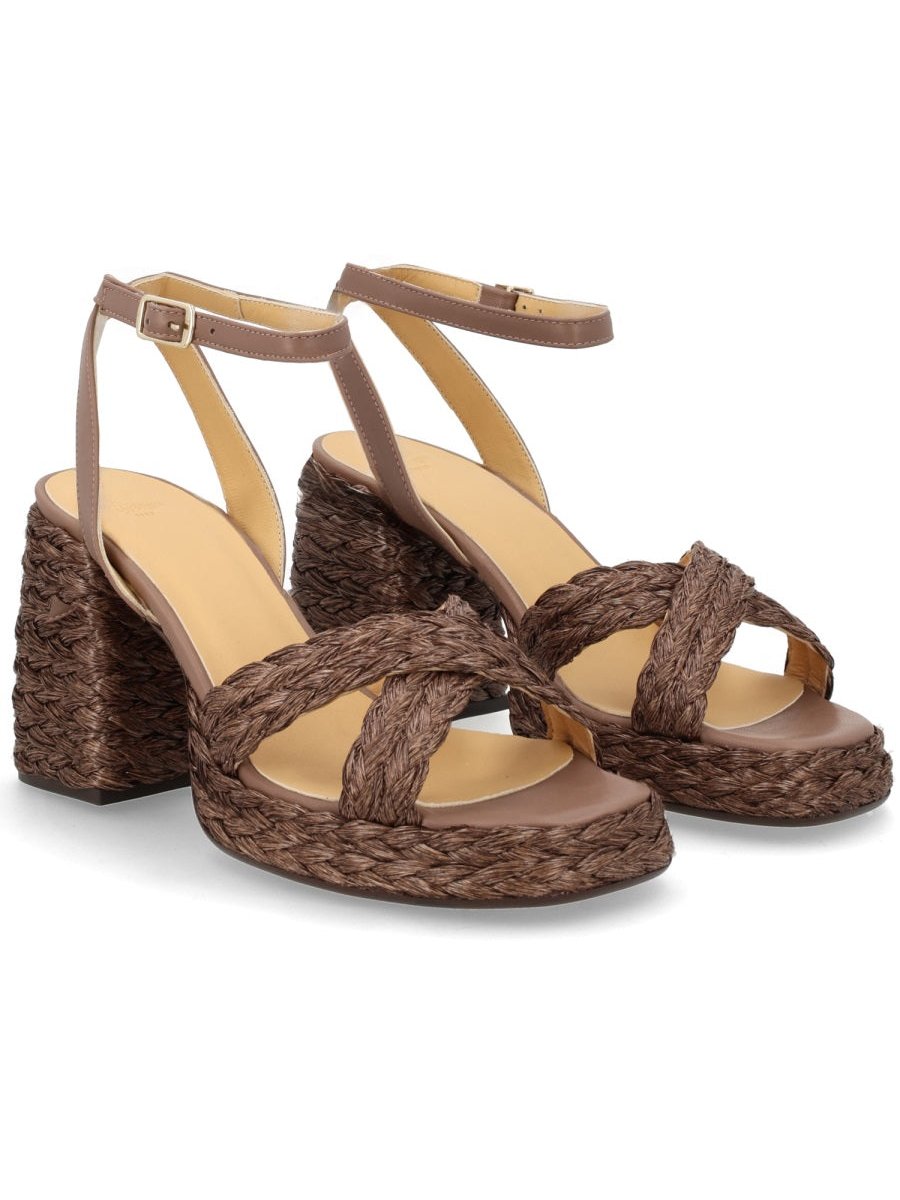 CastañEr Raffia Sandals — Brown, view 5