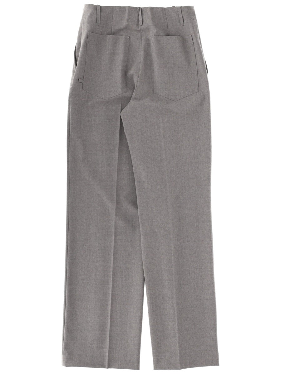 Circus Hotel Virgin Wool Trousers — Gray, view 2