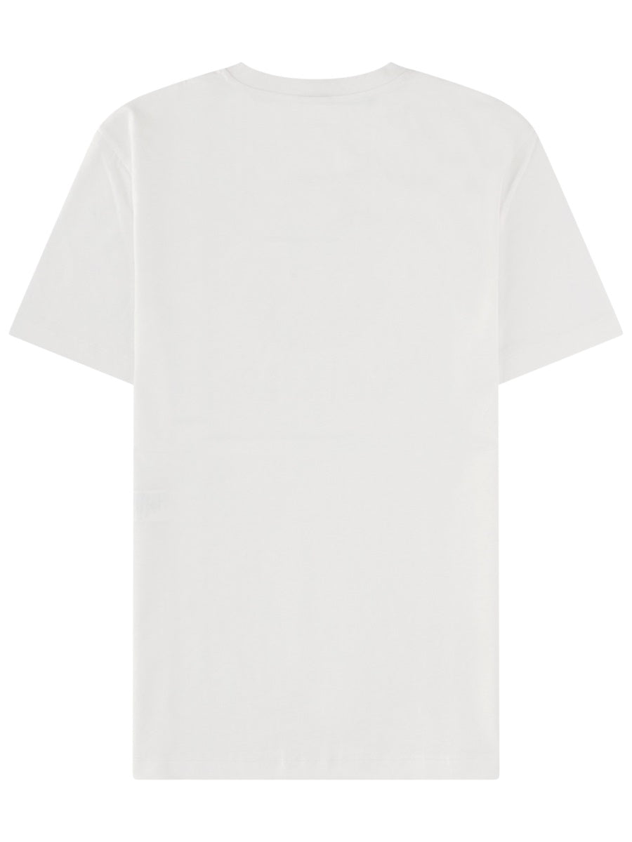 Patou Logo-Embroidered Cotton T-Shirt — White, view 2