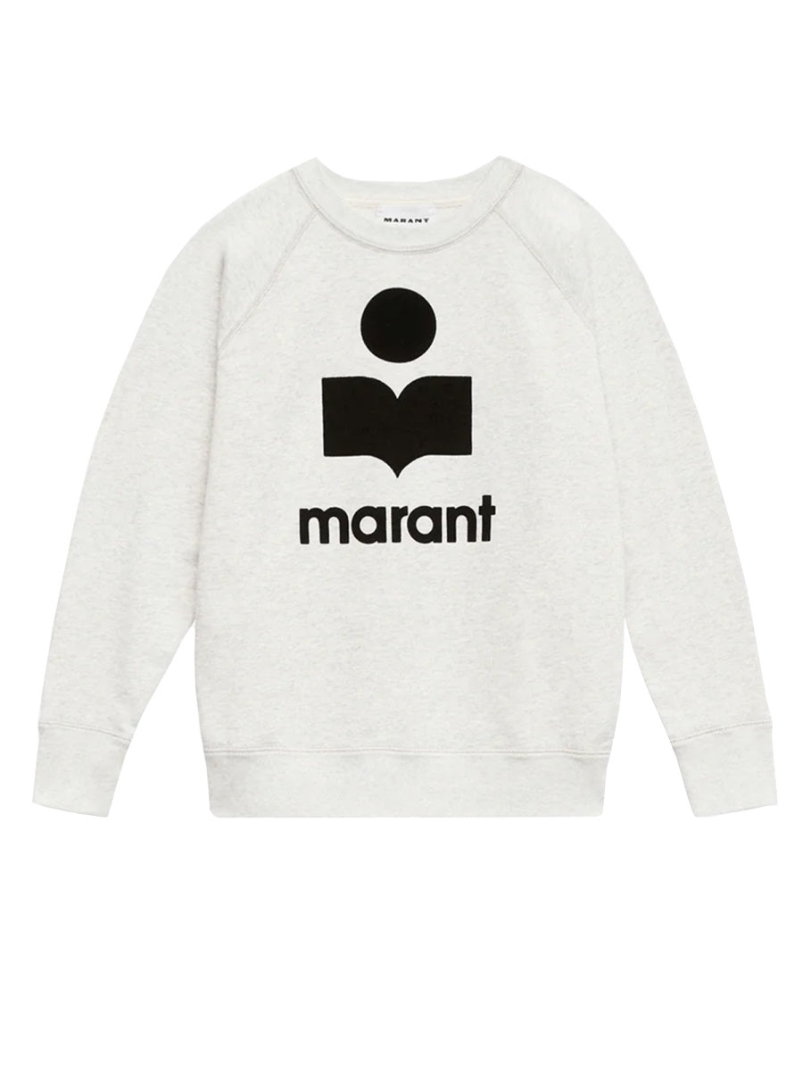 Marant éToile Cotton Regular Fit Sweatshirt — Powder, view 5