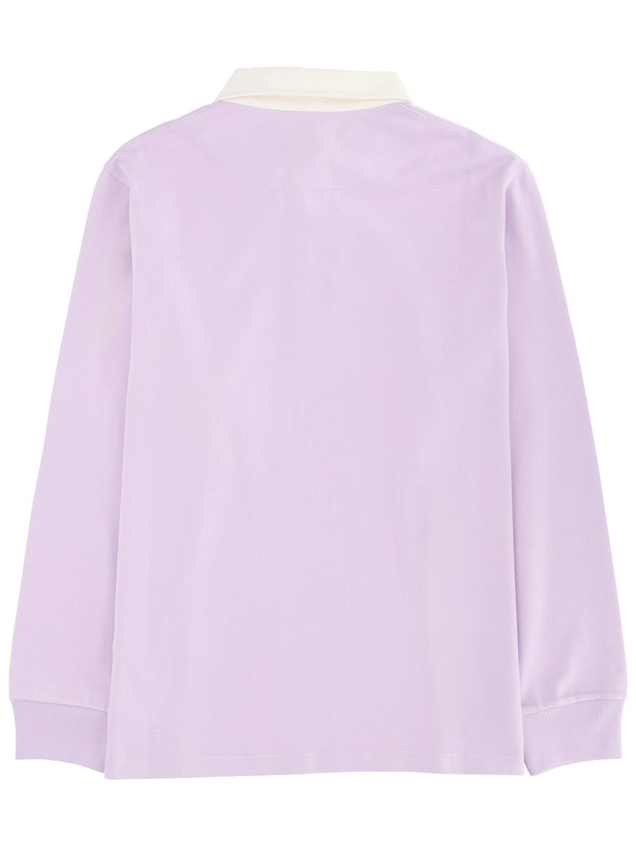 JW Anderson Cotton Polo Shirt — Purple, view 2