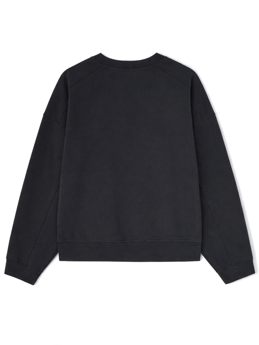 Ganni Islands Sweatshirt — Gray, view 2