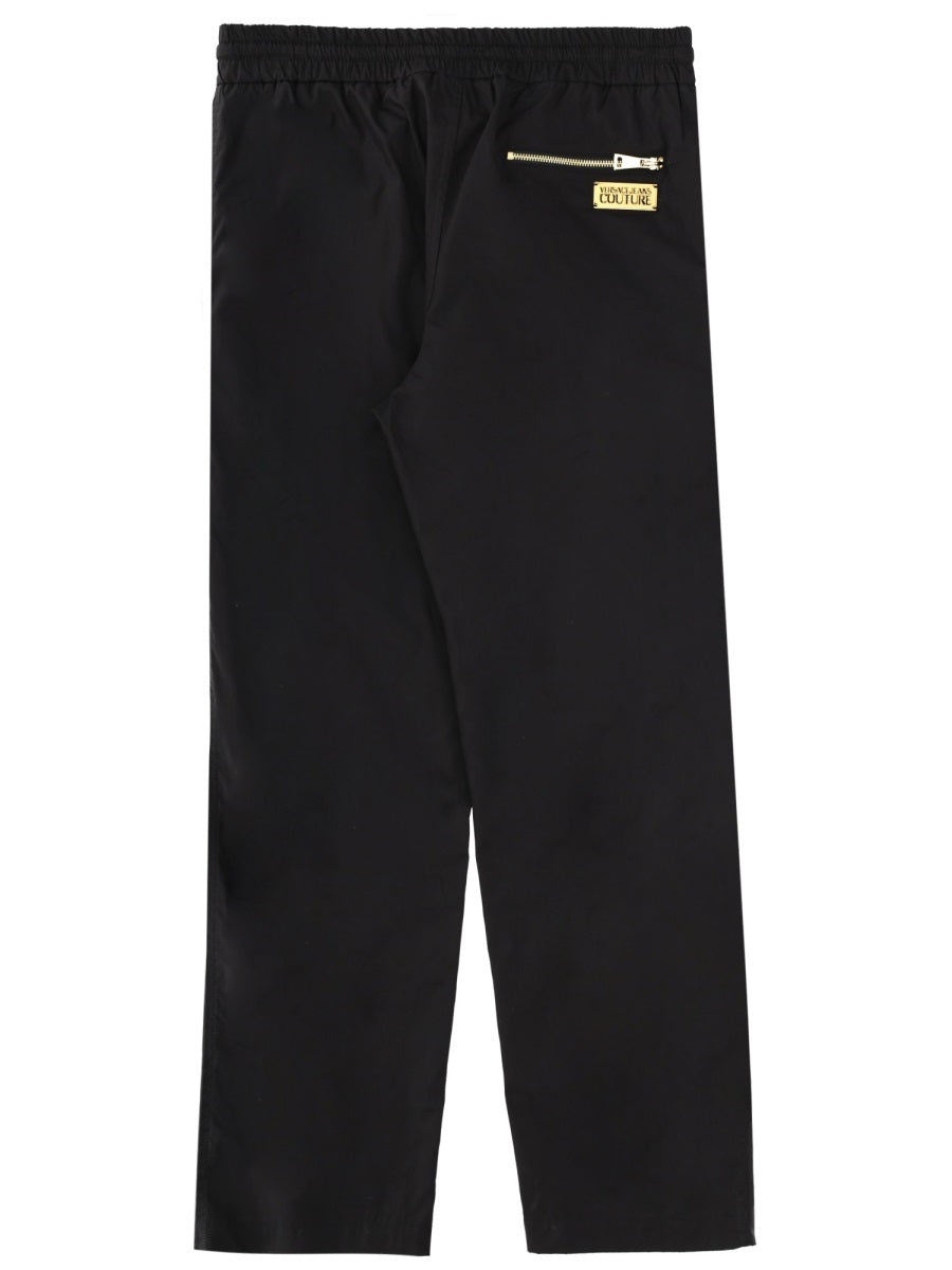 Versace Jeans Couture Cotton Regular Fit Joggers — Black, view 2