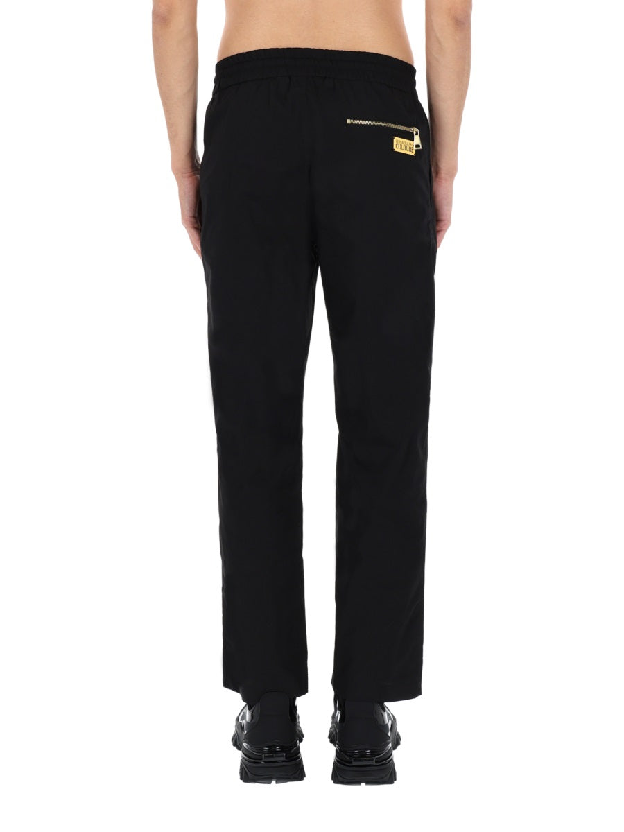 Versace Jeans Couture Cotton Regular Fit Joggers — Black, view 5