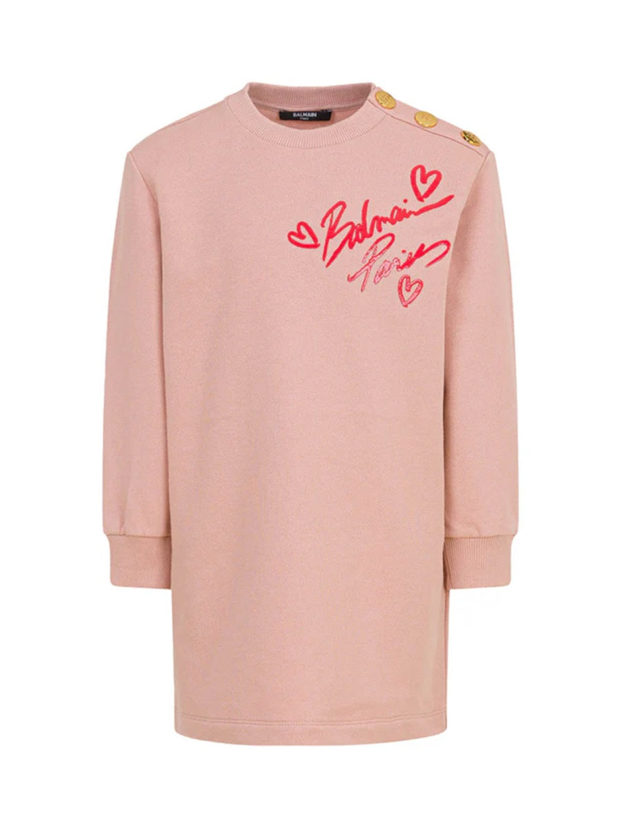 Balmain Cotton Dress — Multicolor by Balmain