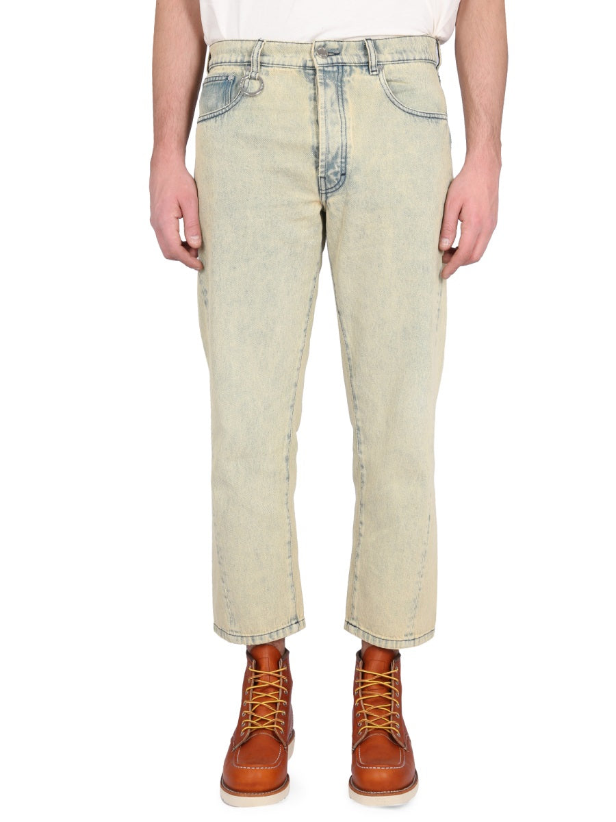 éTudes Studio Five-Pocket Organic Cotton Jeans — Yellow, view 2