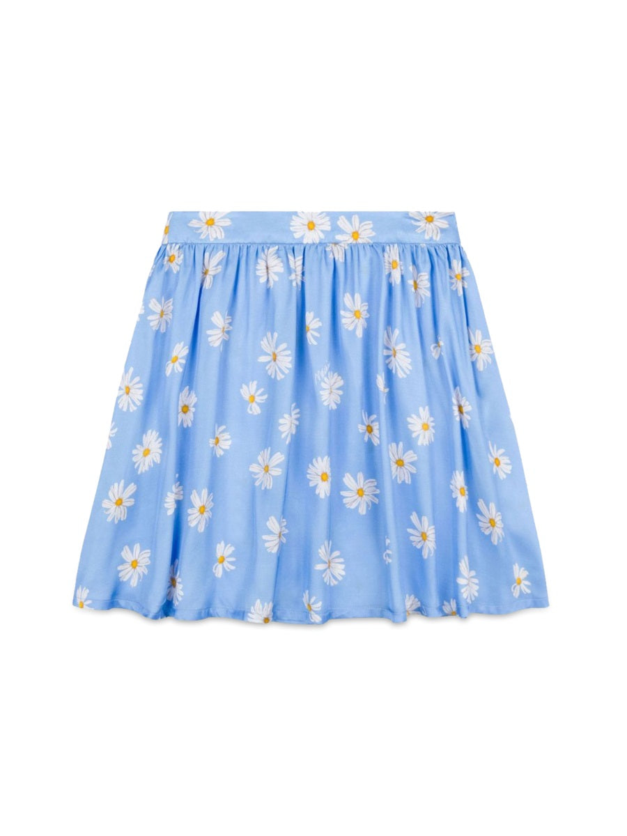 Moschino Fluid Viscose Skirt — Blue by Moschino