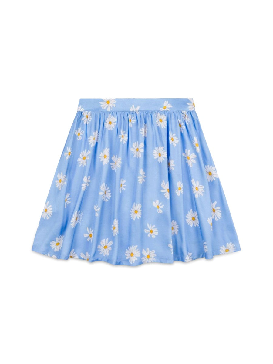 Moschino Fluid Viscose Skirt — Blue, view 2