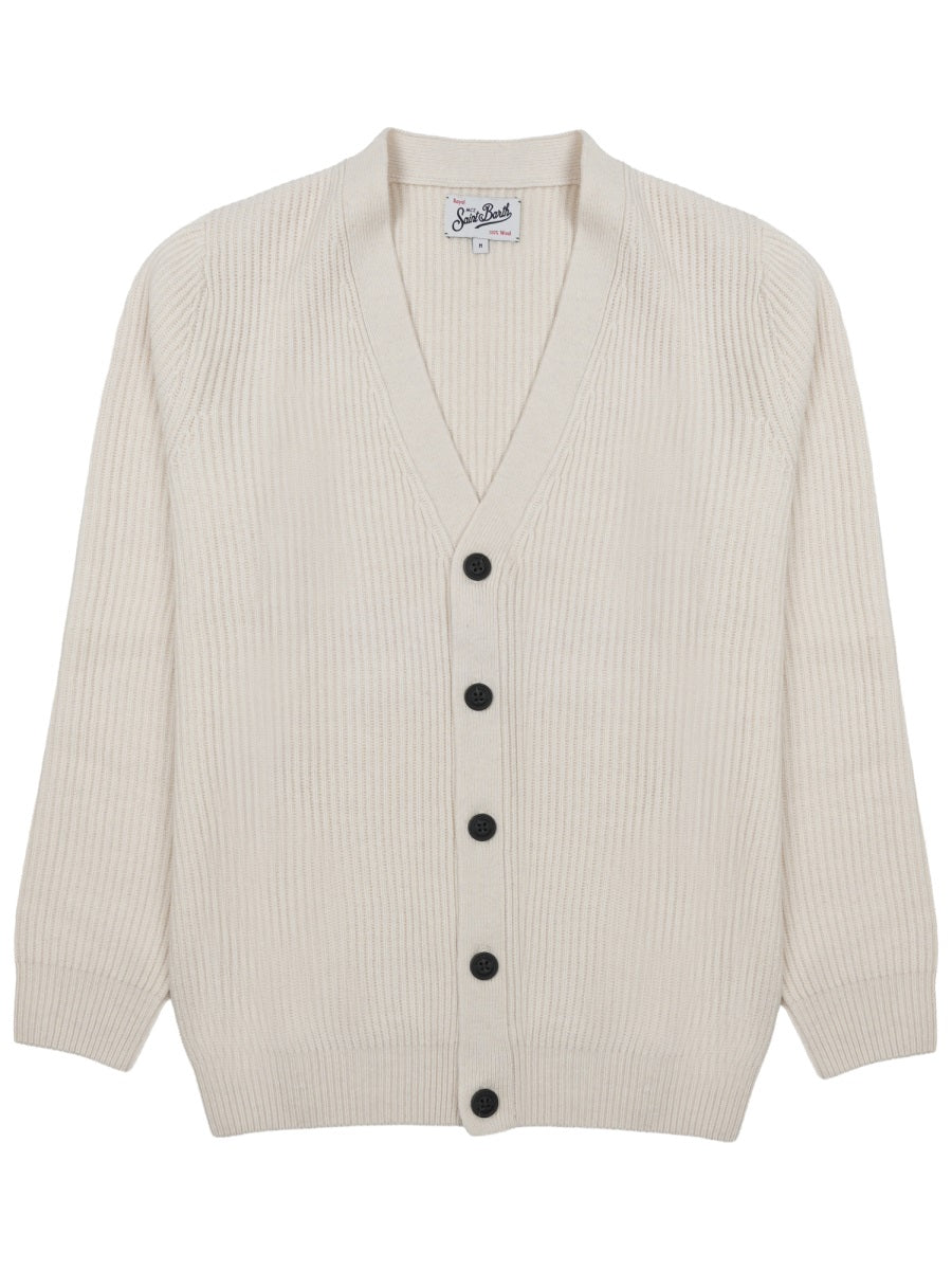 Mc2 Saint Barth Cardigan — Beige by MC2 Saint Barth