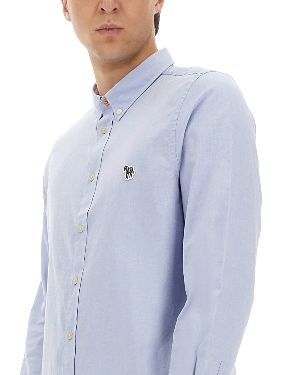 Ps Paul Smith Organic Cotton Shirt — Blue, view 2