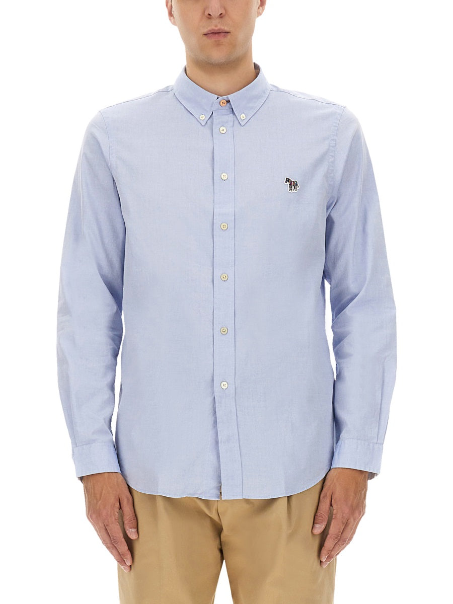 Ps Paul Smith Organic Cotton Shirt — Blue, view 3