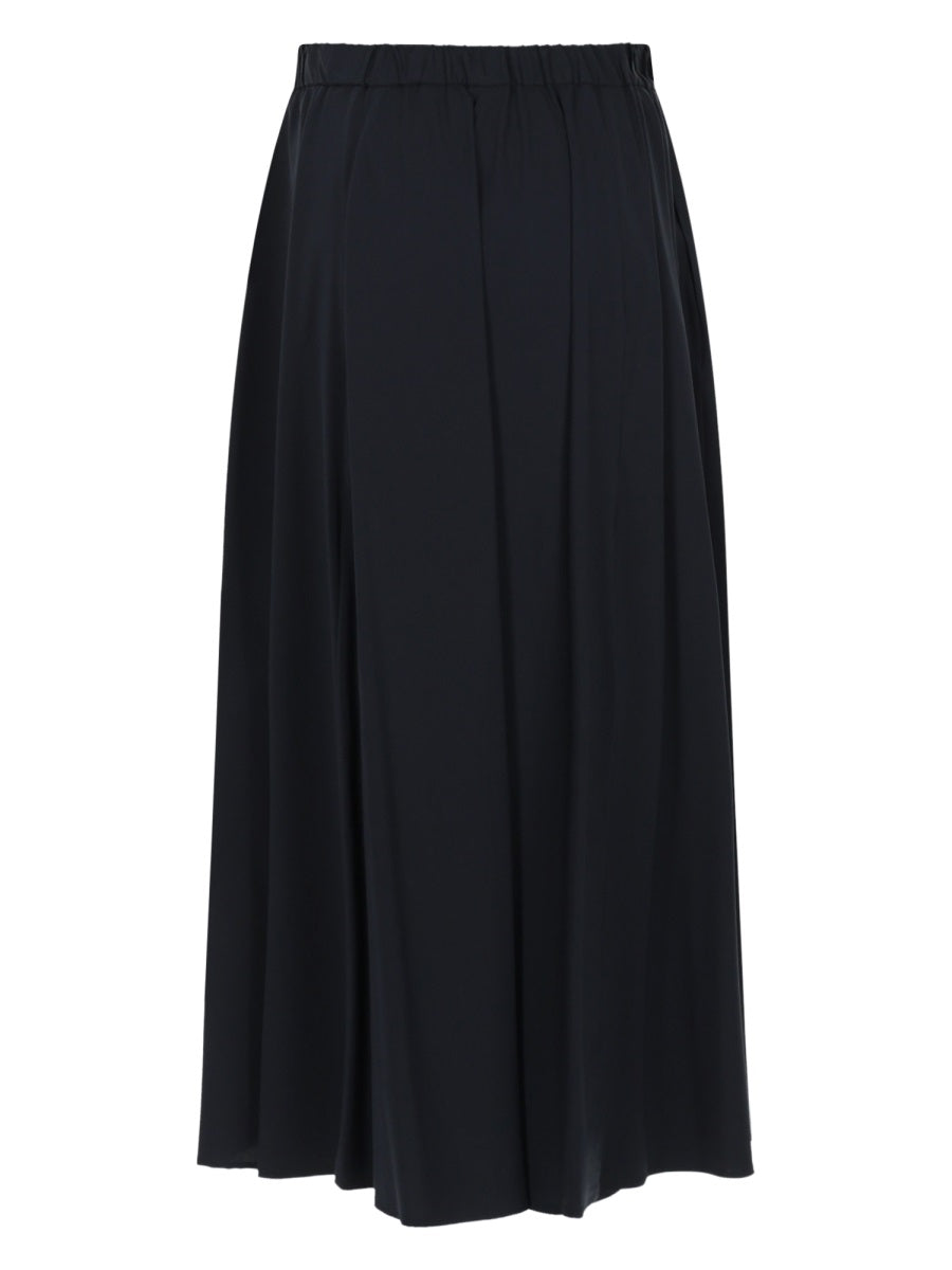 Aspesi Poplin Midi Skirt — Blue by Aspesi