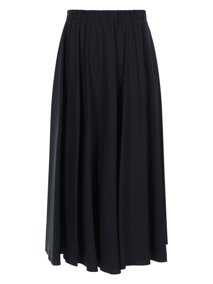 Aspesi Poplin Midi Skirt — Blue, view 2