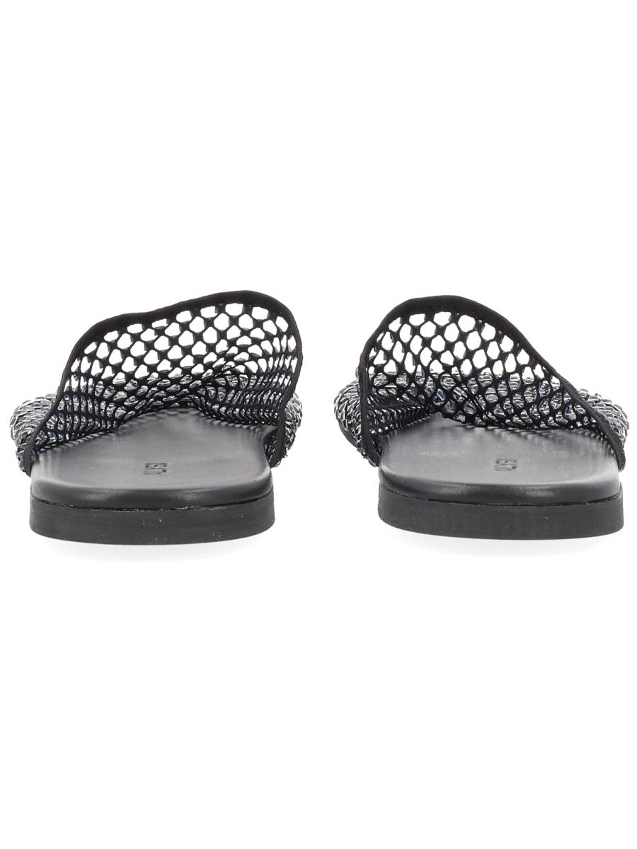 Alysi Rhinestone-Embellished Mule — Black, view 2
