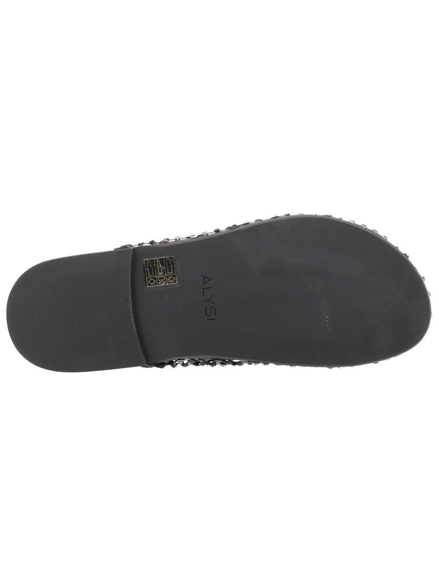 Alysi Rhinestone-Embellished Mule — Black, view 4