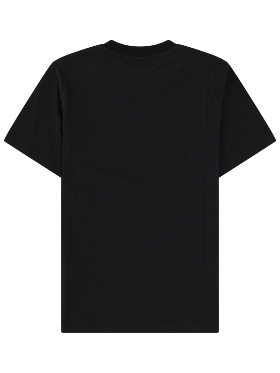 MSGM Logo-Embroidered Cotton T-Shirt — Black, view 2