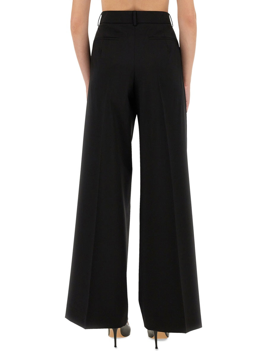 Sportmax Virgin Wool Trousers — Black by Sportmax